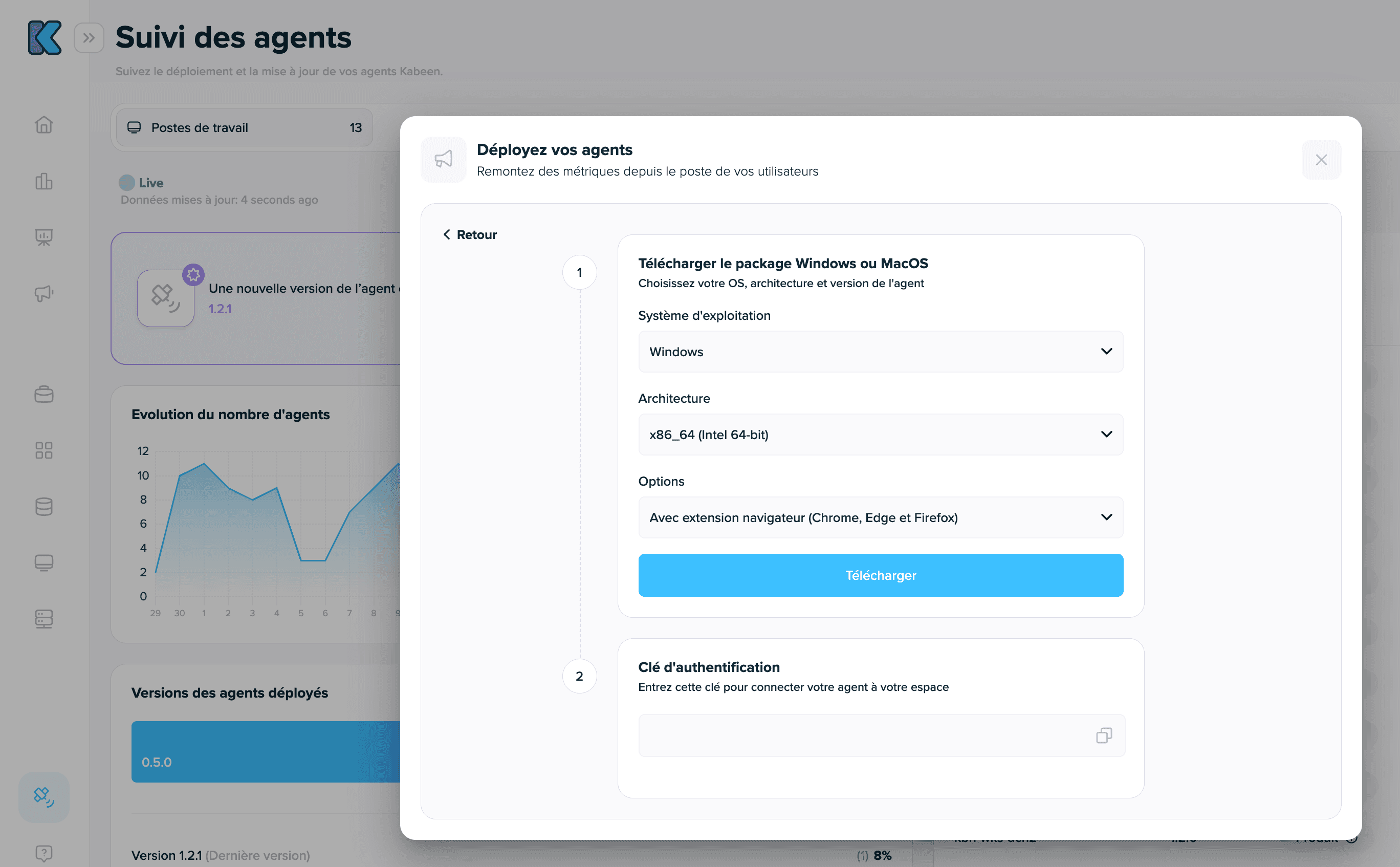 Téléchargement du package