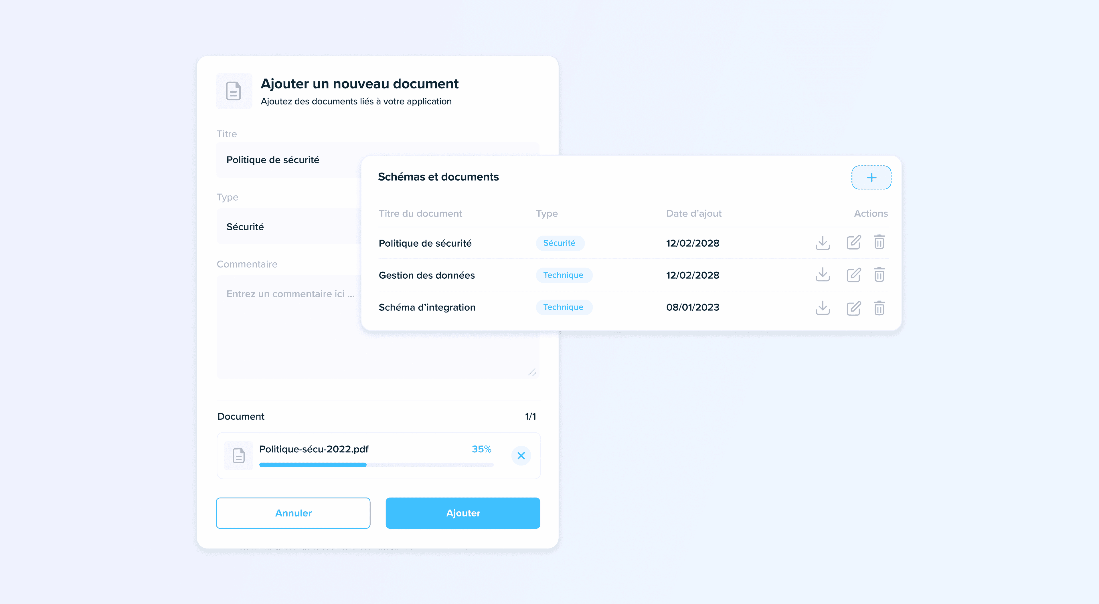 Adjuntos de documentos